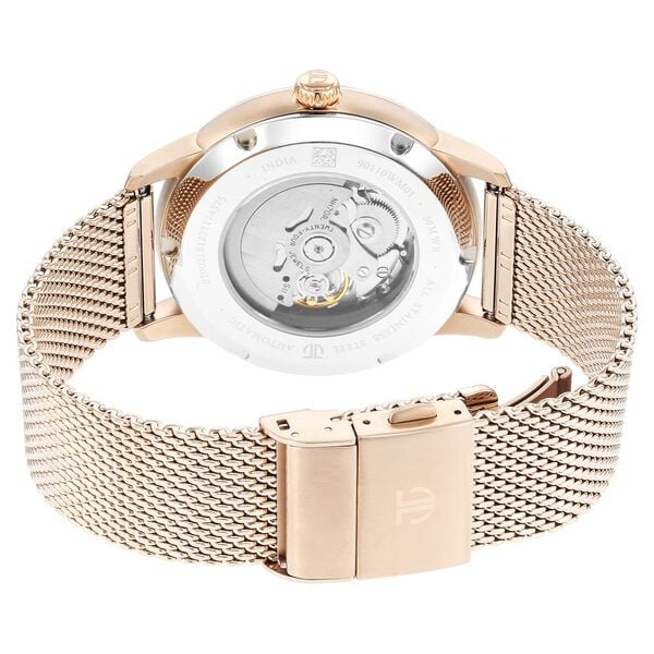 Titan Mechanical Silver Dial Analog Stainless Steel Strap Watch for Men