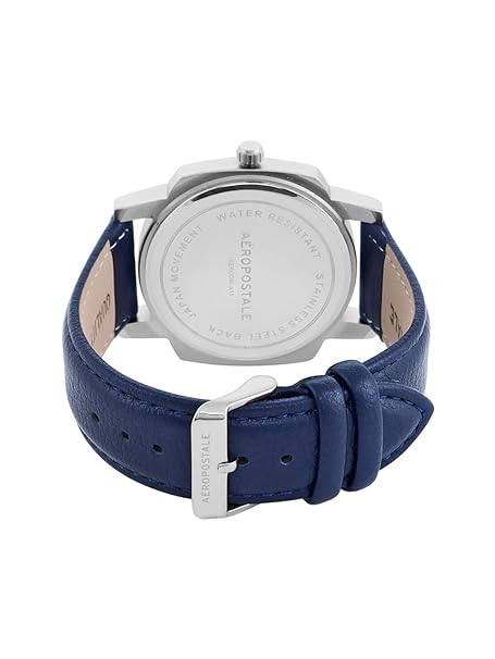 Aeropostale Men White Dial & Blue Straps Analogue Watch AERO_AW_A1-5_SLV