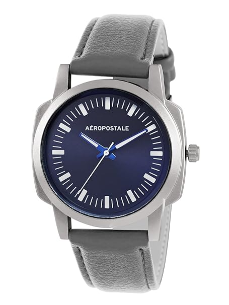 Aeropostale Men Blue Dial & Grey Straps Analogue Watch AERO_AW_A1-3_BLU