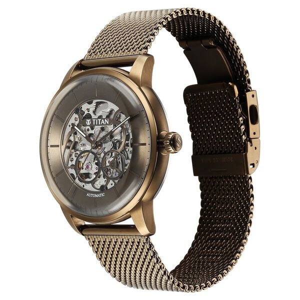 Titan Automatic Color Upgrade Green Dial Green Color Stainless Steel Strap Watch For Men